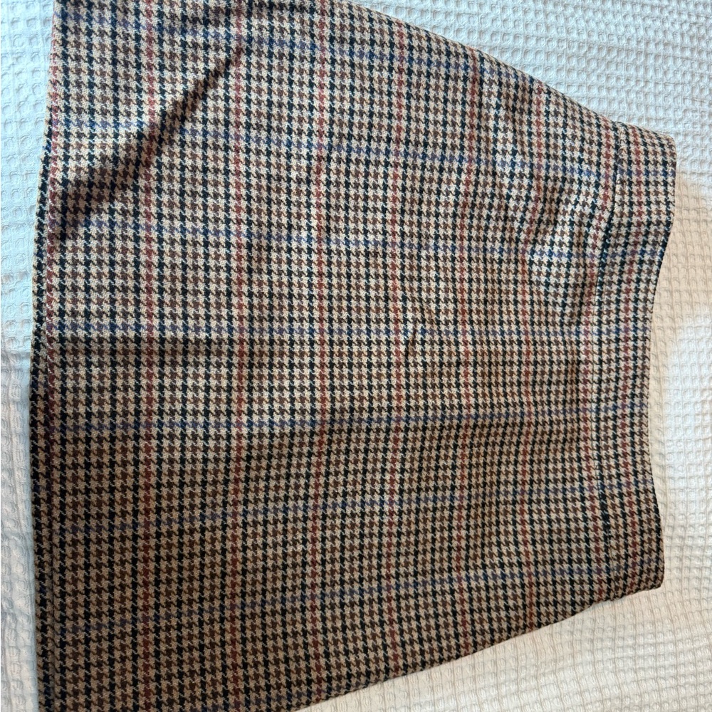 J. Crew Multicolor Checkered A-Line Skirt